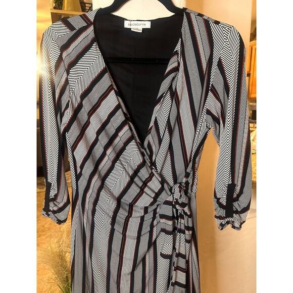 Liz Claiborne Women's Career Wrap Dress Size 8 - Picture 6 of 7